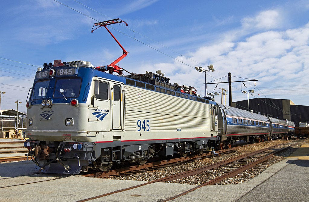 amtrak electric trains